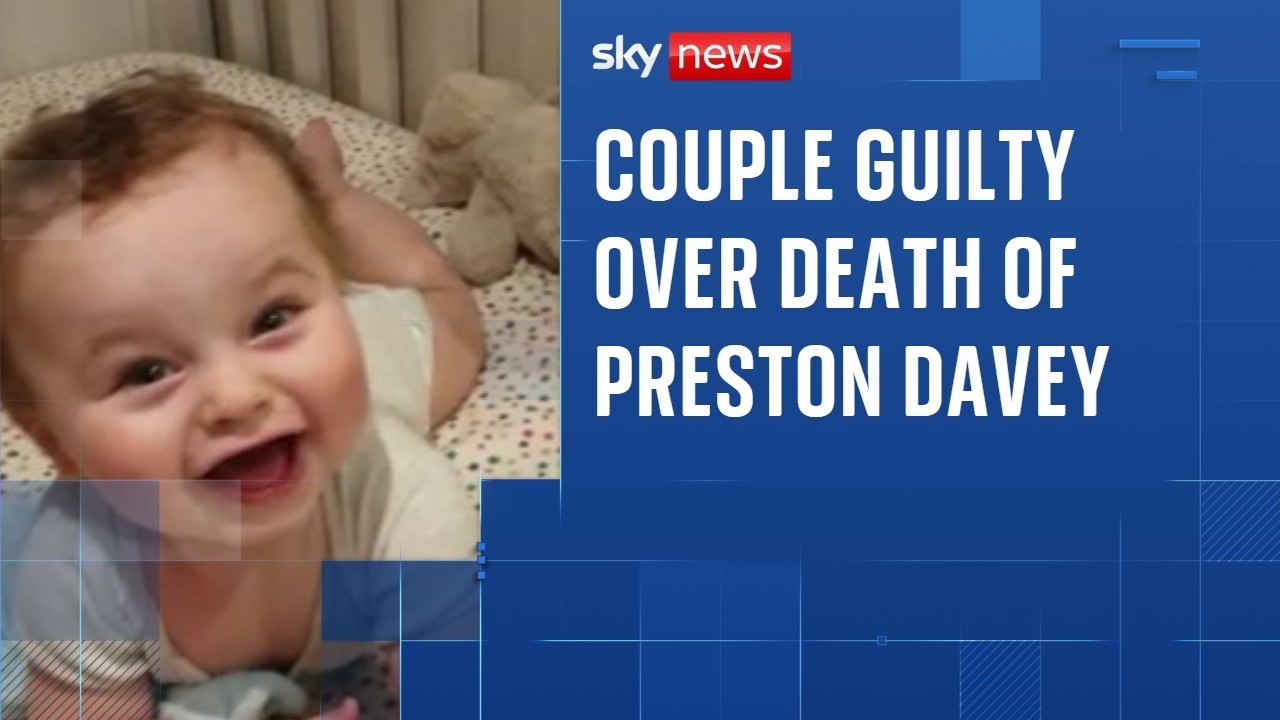 Teacher found guilty of abusing and murdering adopted baby Preston Davey
