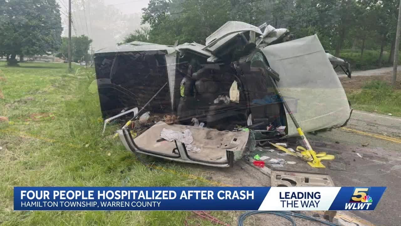Police: 4 hospitalized after crash involving multiple cars in Hamilton Township
