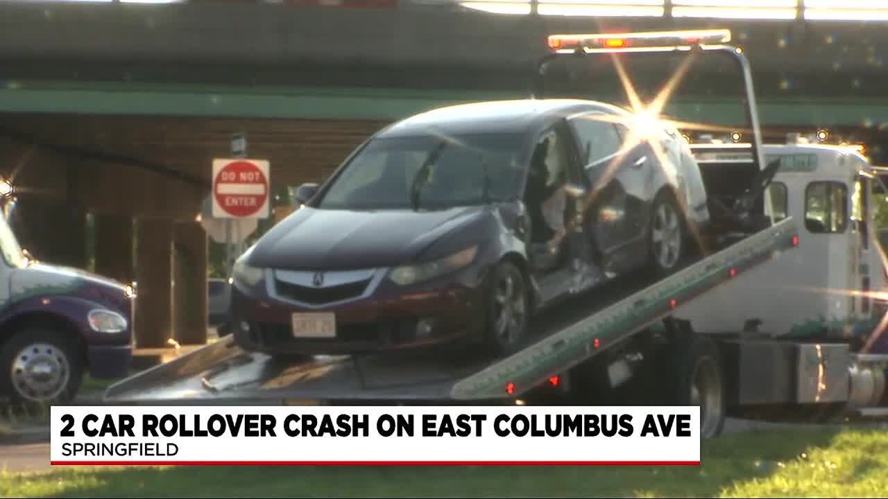 2 injured in East Columbus Ave rollover crash