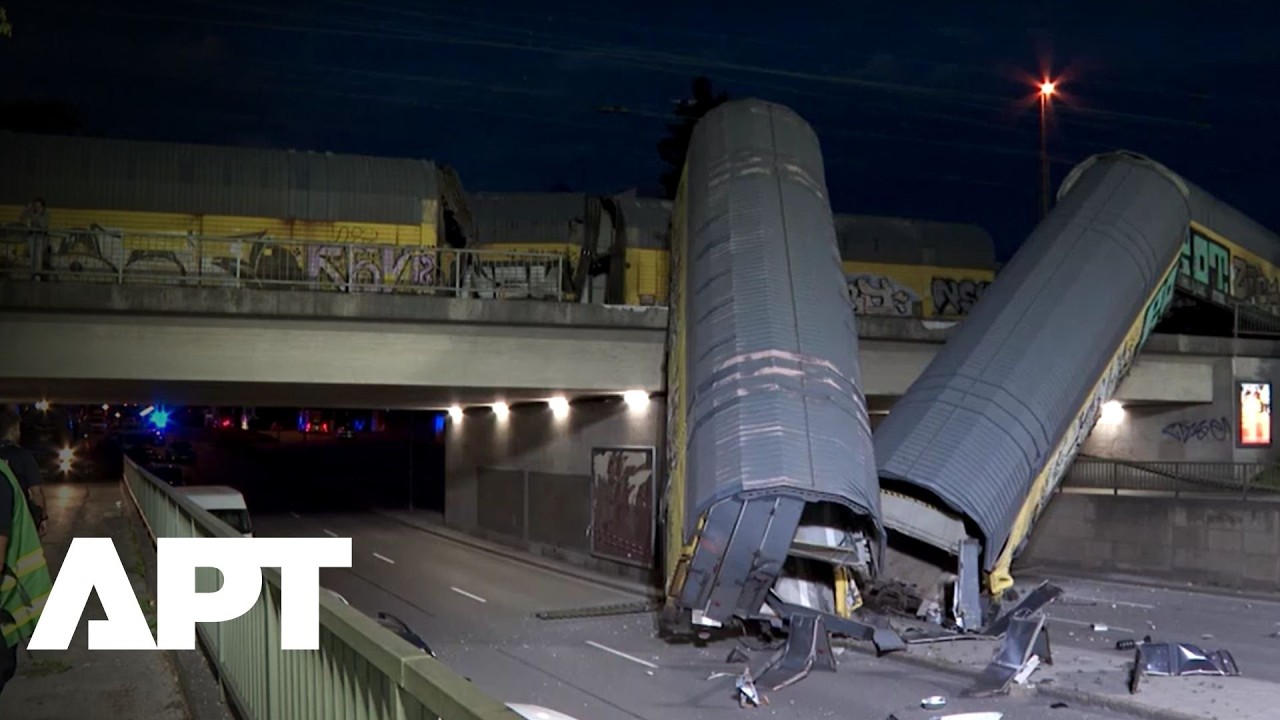 Two Freight Trains Collide In Munich, Wreckage Falls From Railway Bridge In Deadly Crash | APT