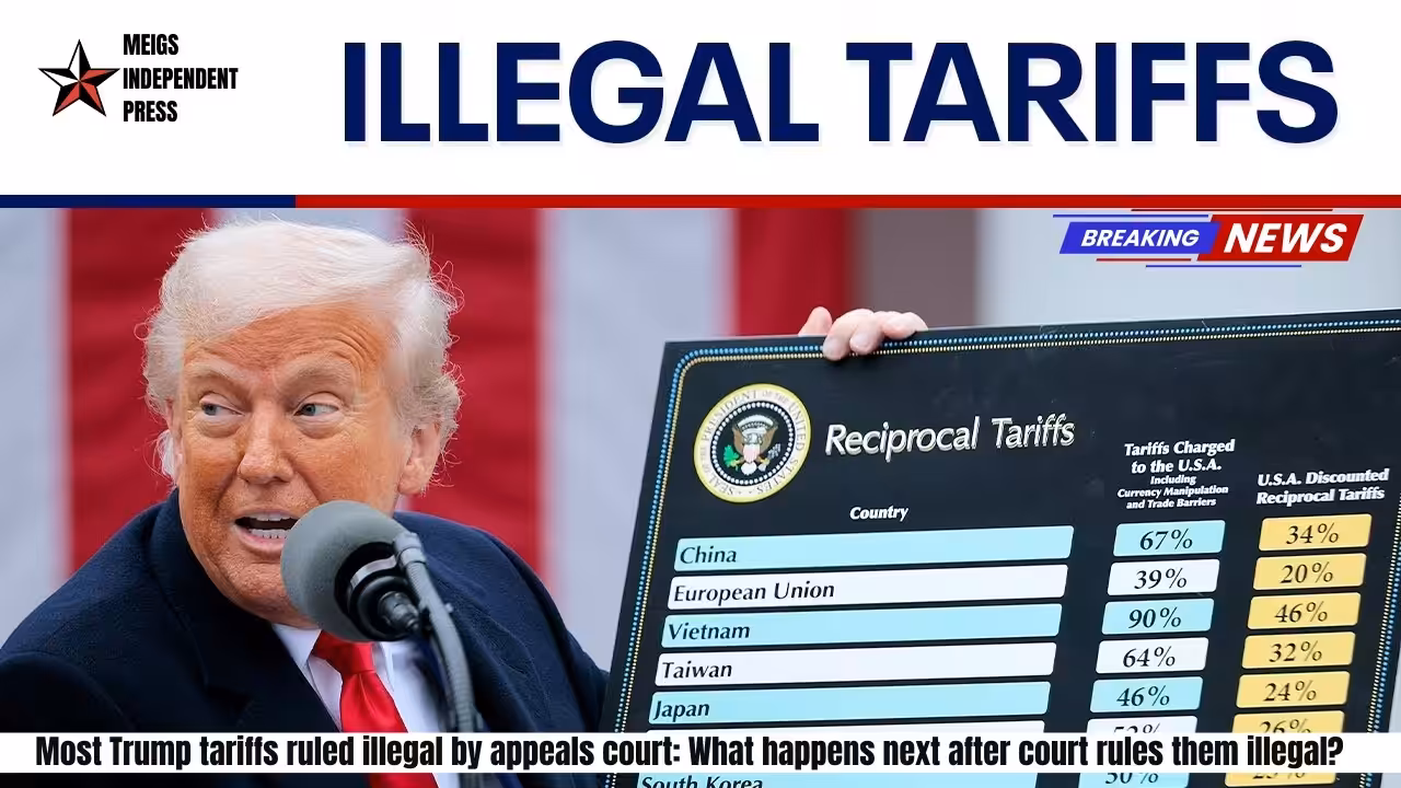 Most Trump tariffs ruled illegal by appeals court What happens next after court rules them illegal