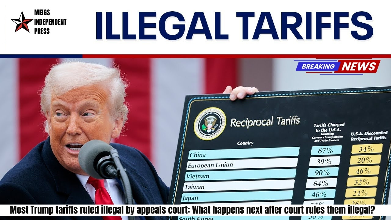 Most Trump tariffs ruled illegal by appeals court What happens next after court rules them illegal