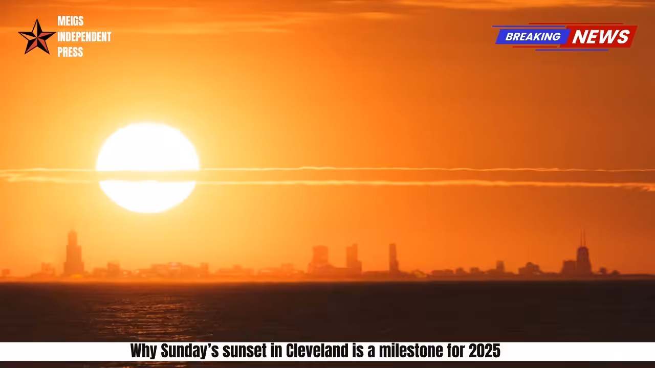 Why Sunday’s sunset in Cleveland is a milestone for 2025