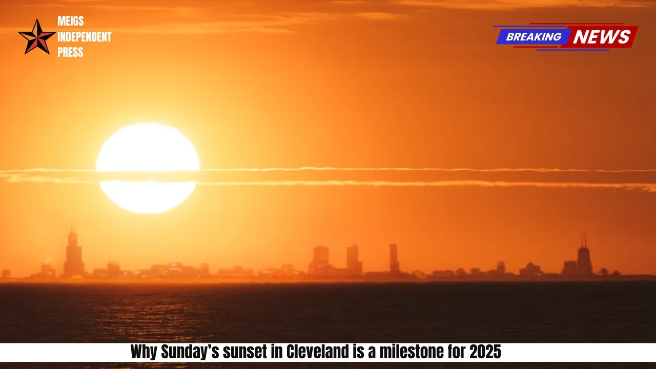 Why Sunday’s sunset in Cleveland is a milestone for 2025