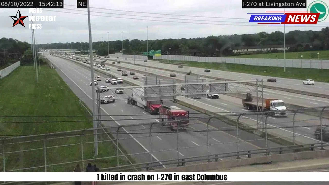 1 killed in crash on I-270 in east Columbus