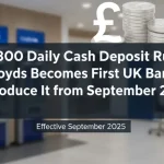 £300 Daily Cash Deposit Rule Lloyds Becomes First UK Bank to Introduce It from September 2025