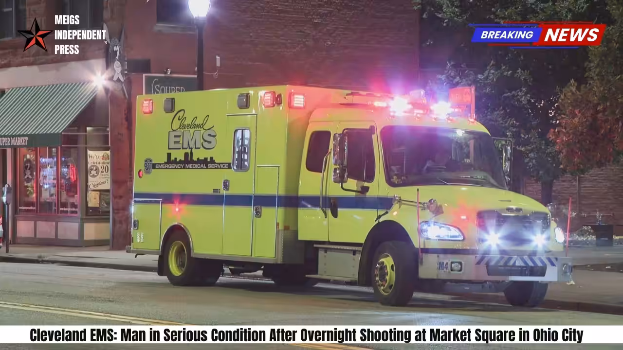 Cleveland EMS Man in Serious Condition After Overnight Shooting at Market Square in Ohio City