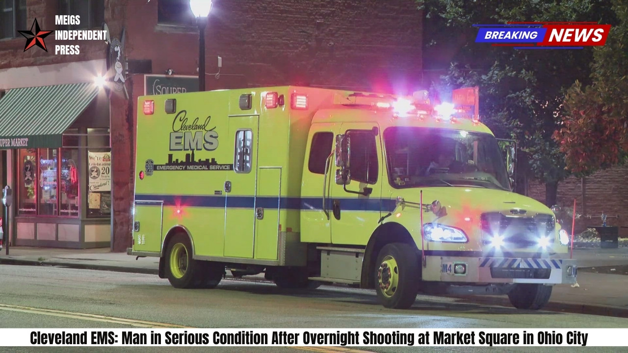 Cleveland EMS Man in Serious Condition After Overnight Shooting at Market Square in Ohio City