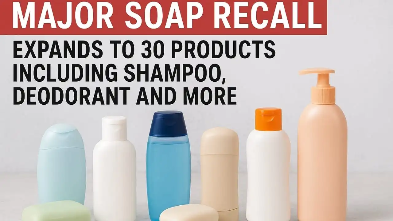 Major Soap Recall Expands to 30 Products Including Shampoo, Deodorant and More