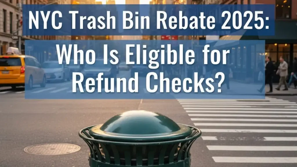 NYC Trash Bin Rebate 2025 Who Is Eligible for Refund Checks