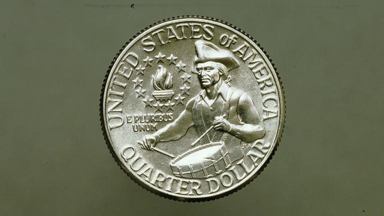 tails side bicentennial quarter 1976