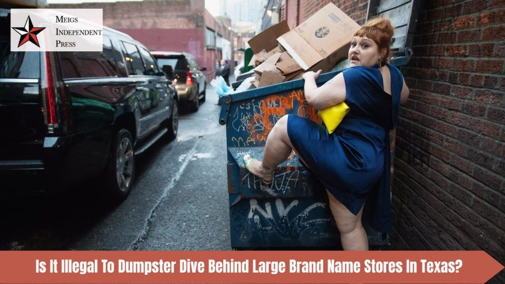 Is It Illegal To Dumpster Dive Behind Large Brand Name Stores In Texas