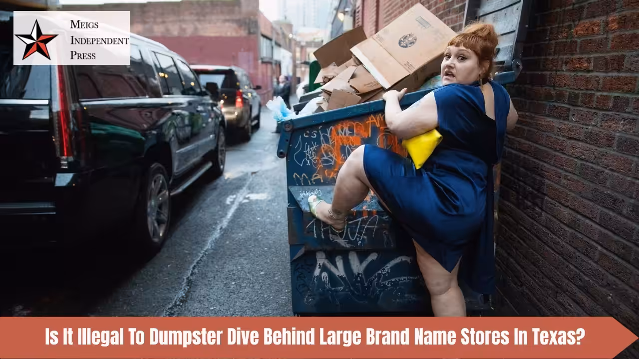 Is It Illegal To Dumpster Dive Behind Large Brand Name Stores In Texas