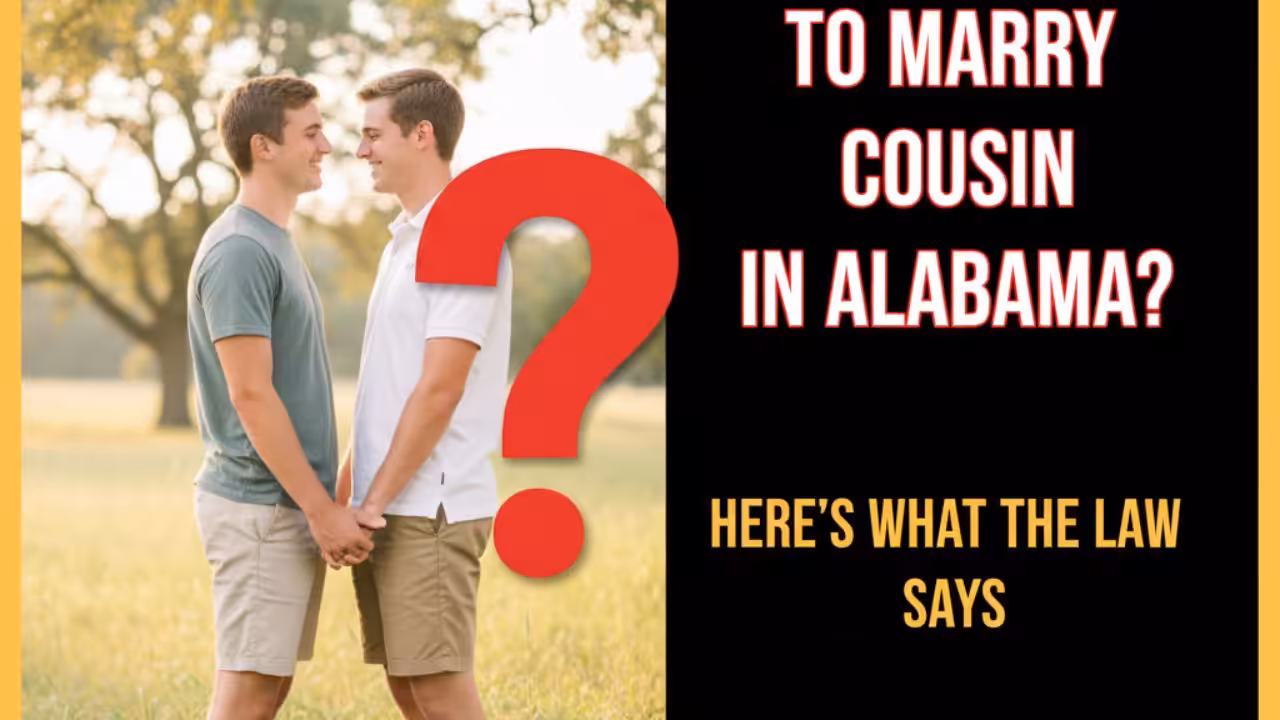 Is It Illegal to Marry Your Cousin in Alabama? Here's What the Law Says
