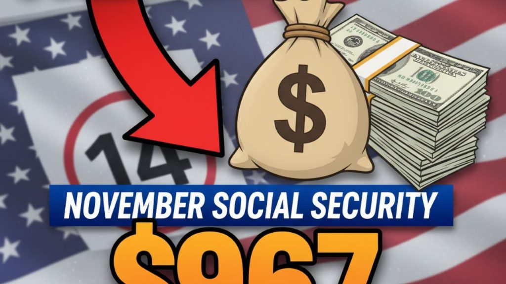 November Social Security direct payment worth $967 goes out in 14 days
