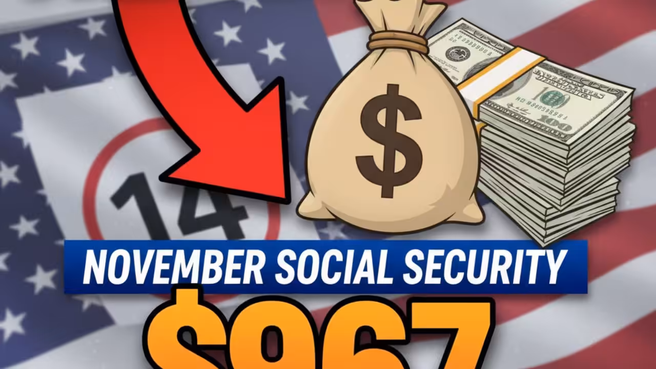 November Social Security direct payment worth $967 goes out in 14 days