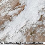 Two Tropical Storms Soak Drought-Stricken US Southwest