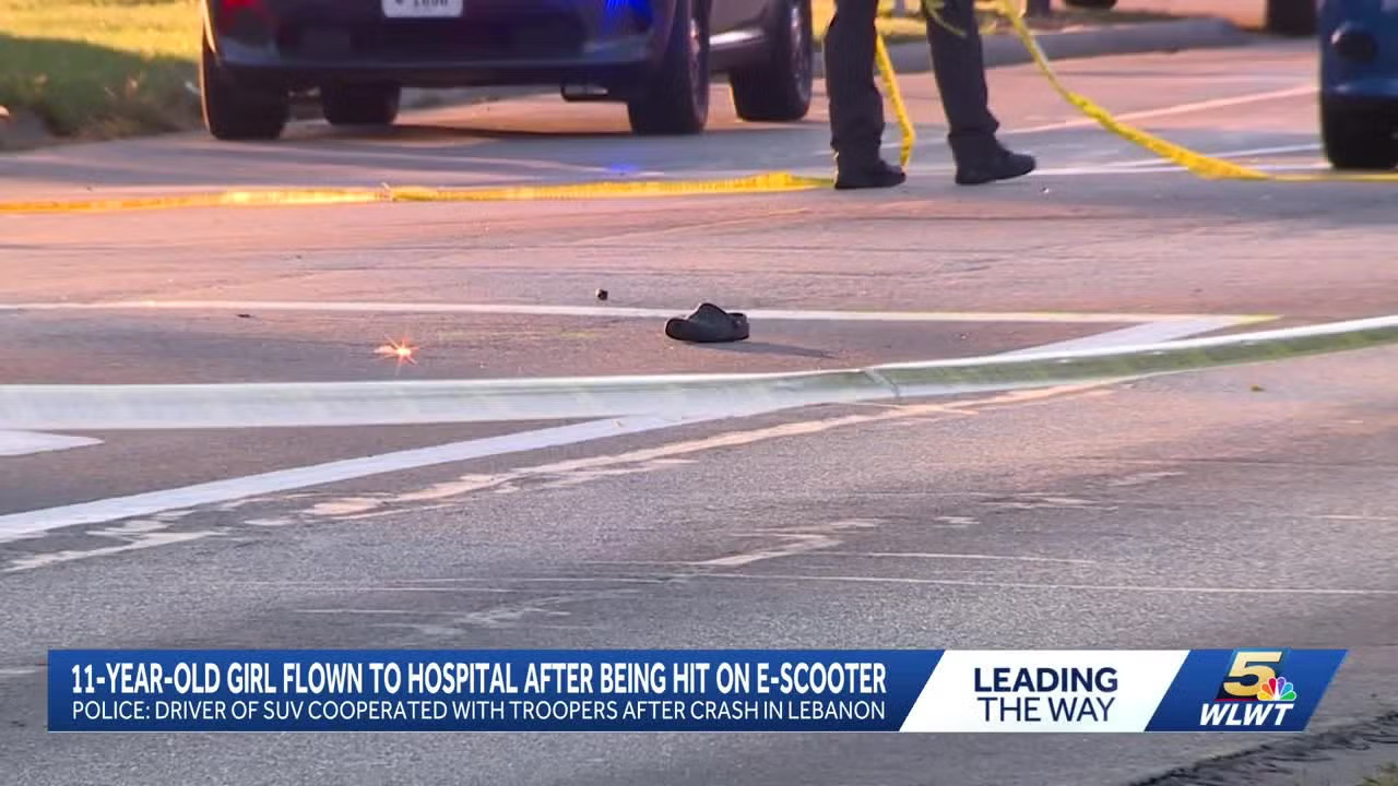 11-Year-Old Lebanon Girl Seriously Injured in E-Scooter Crash, airlifted to Cincinnati hospital