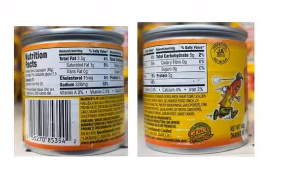 Check Your Pantry: USDA Warns Against Eating Canned Chicken Sausages Sold in 5 States