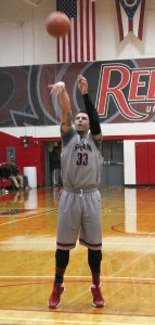 Rio Grande junior forward Josh Reagan, shown here during Saturday’s win over Campbellsville University, and the rest of the 20th-ranked RedStorm head south to Pikeville, Ky. to face the No. 4-ranked Bears on Thursday night.