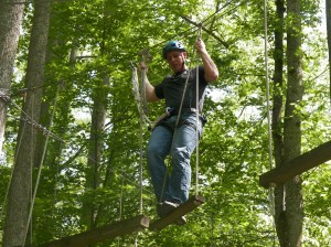Jr High and Teen Campers get to send some time in the trees and complete our ropes course if they are interested.  