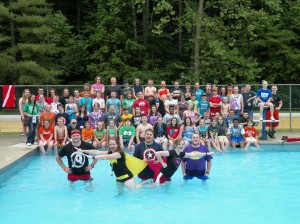 All of our Campers enjoy the pool, which is staffed by certified lifeguards.  Campers at STEM Camp even took their group picture there in 2013. 