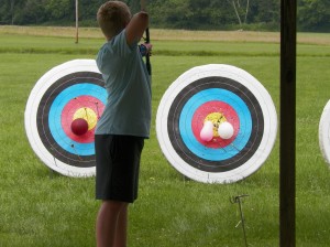 Test your aim on the archery range at Camp in 2014!
