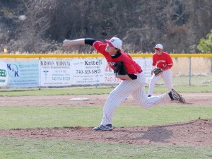 Rio Grande’s Michael Deitsch allowed just one run over 7-2/3 innings in the final home start of his career, helping the RedStorm to a 2-1 win over Lindsey Wilson College, Friday afternoon, at Bob Evans Field.