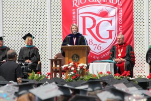 050215 Rio Grande Commencement-President Michelle Johnston