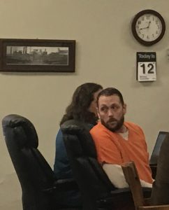 Dailey appeared in the Meigs County Court of Common Pleas awaiting sentencing. Photo by Carrie Gloeckner. 