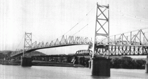 The Silver Bridge stood for decades acrosss the Ohio River before it's collapse in 1967. File photo.